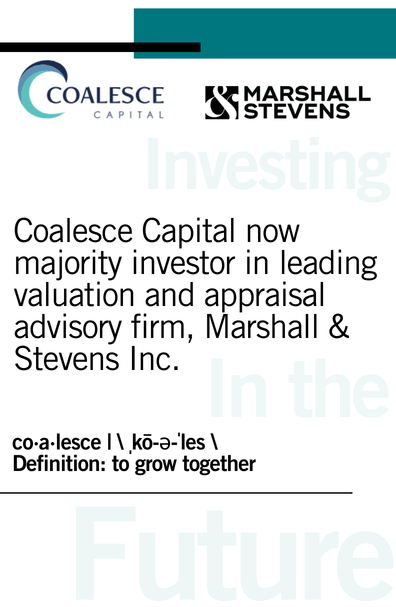 Coalesce Capital is now a majority investor in Marshall & Stevens