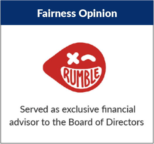 Image with Fairness Opinion title and Rumble logo