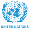 United Nations logo in blue