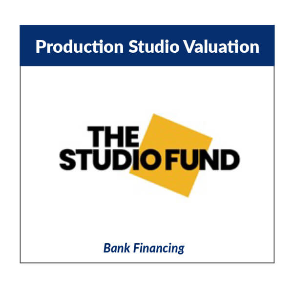 Image with Production Studio Valuation text and The Studio Fund logo